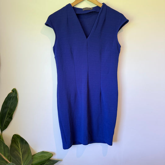Mirrou Cobalt Blue Bodycon Dress –  Size L