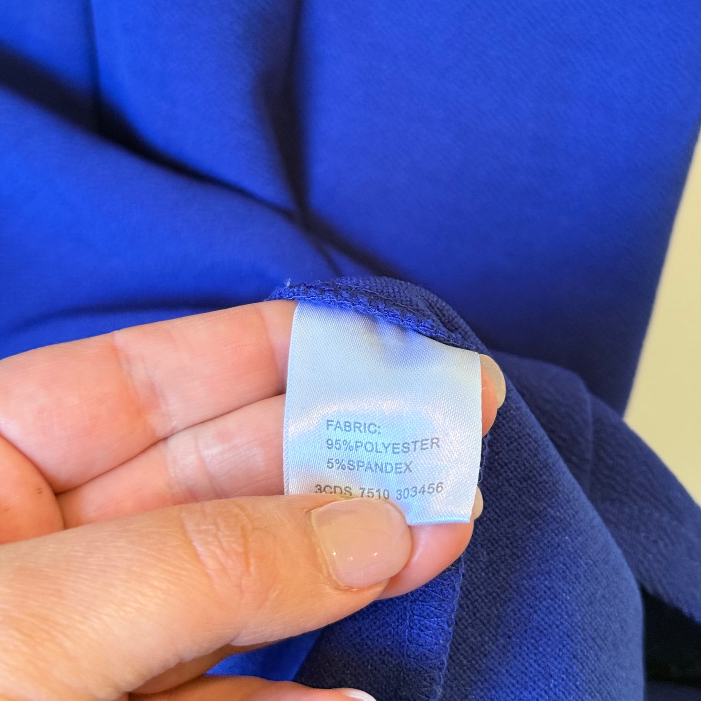 Mirrou Cobalt Blue Bodycon Dress –  Size L