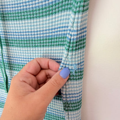 Brand Unknown Size U/Arm to U/Arm 37cm Striped Knit Maxi Dress