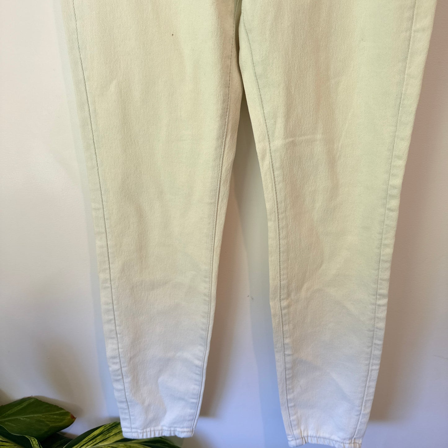 Rolla's Eastcoast Ankle Jeans High Rise Super Skinny Cream Size 25R
