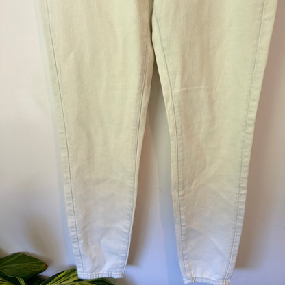 Rolla's Eastcoast Ankle Jeans High Rise Super Skinny Cream Size 25R