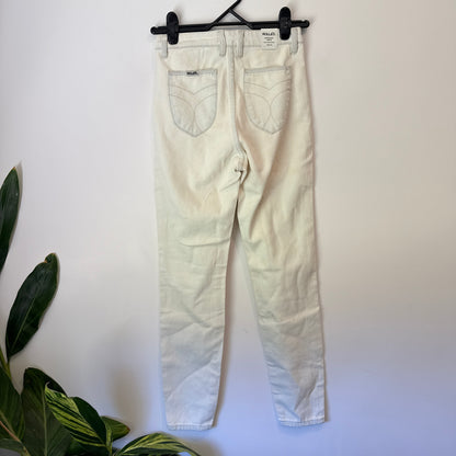 Rolla's Eastcoast Ankle Jeans High Rise Super Skinny Cream Size 25R