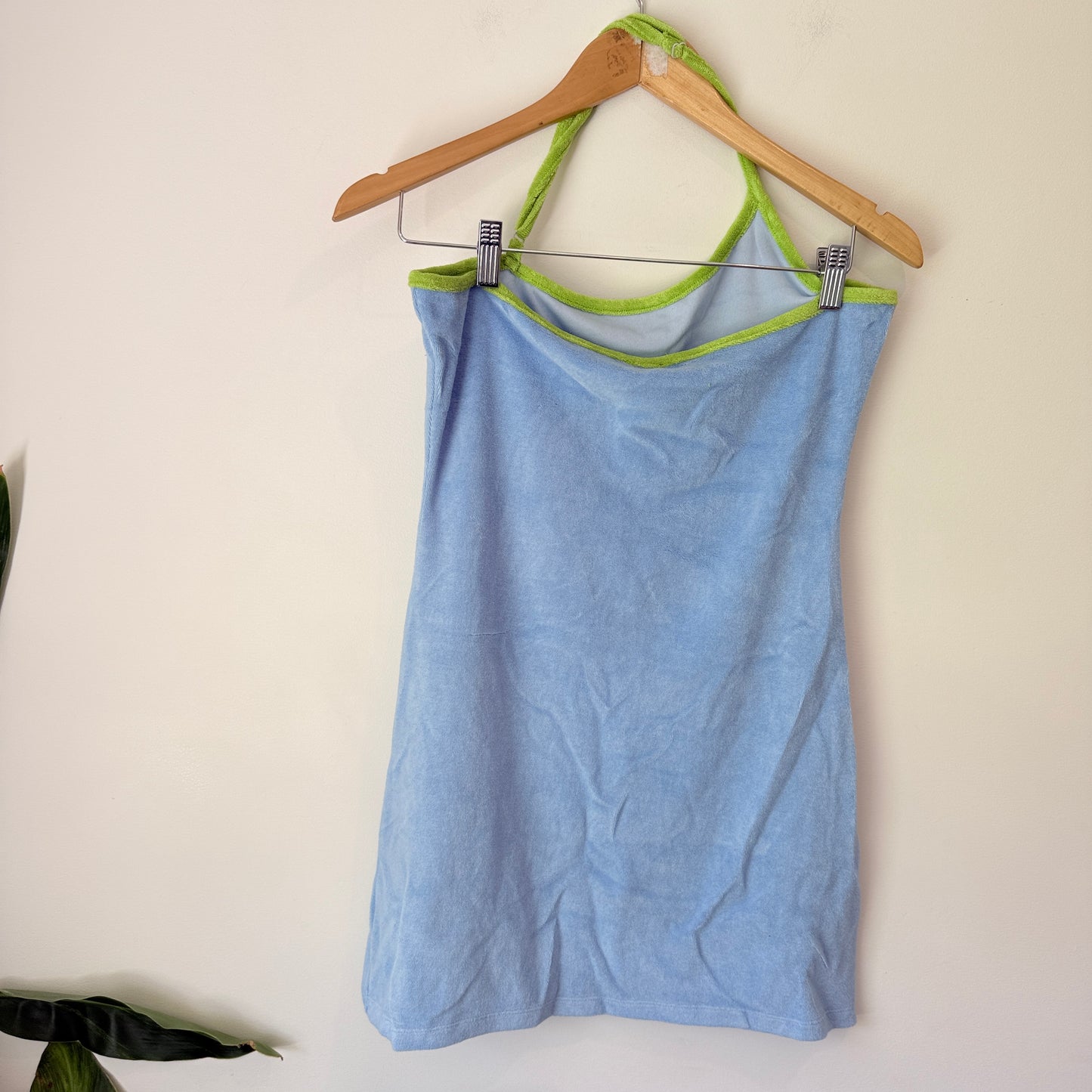 Brand Unknown Size U/Arm to U/Arm 44cm Halter-Neck Mini Dress
