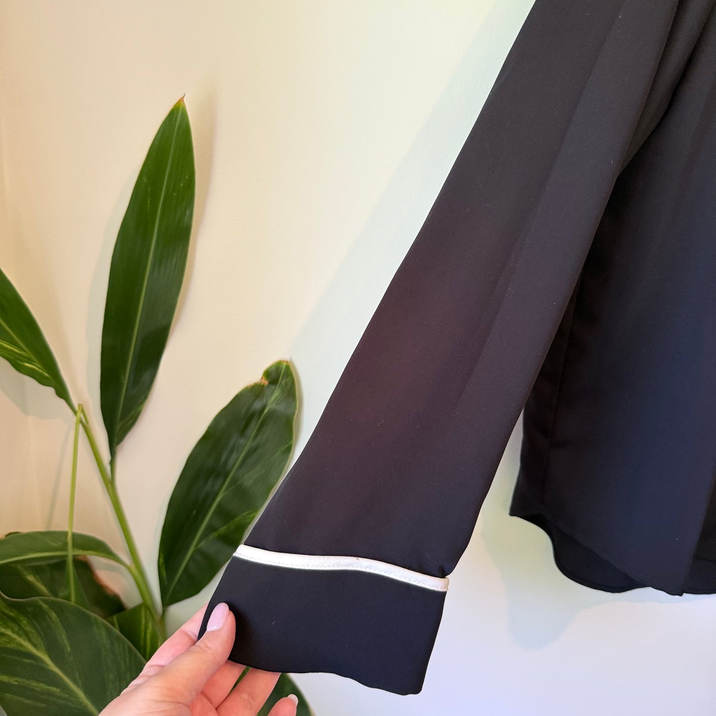 ZARA Basic Collection Black Long Sleeve Top Size S