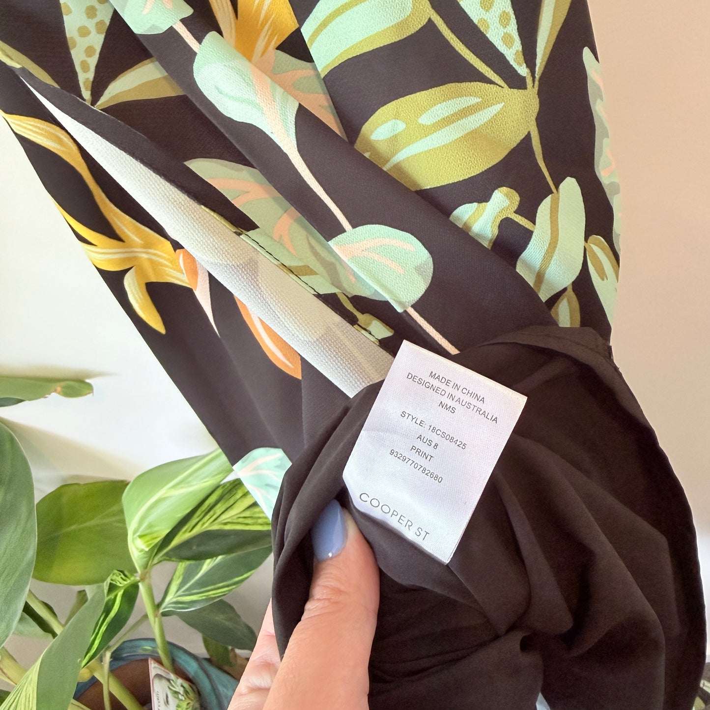 Cooper St Size 8 Tropical Print Dress