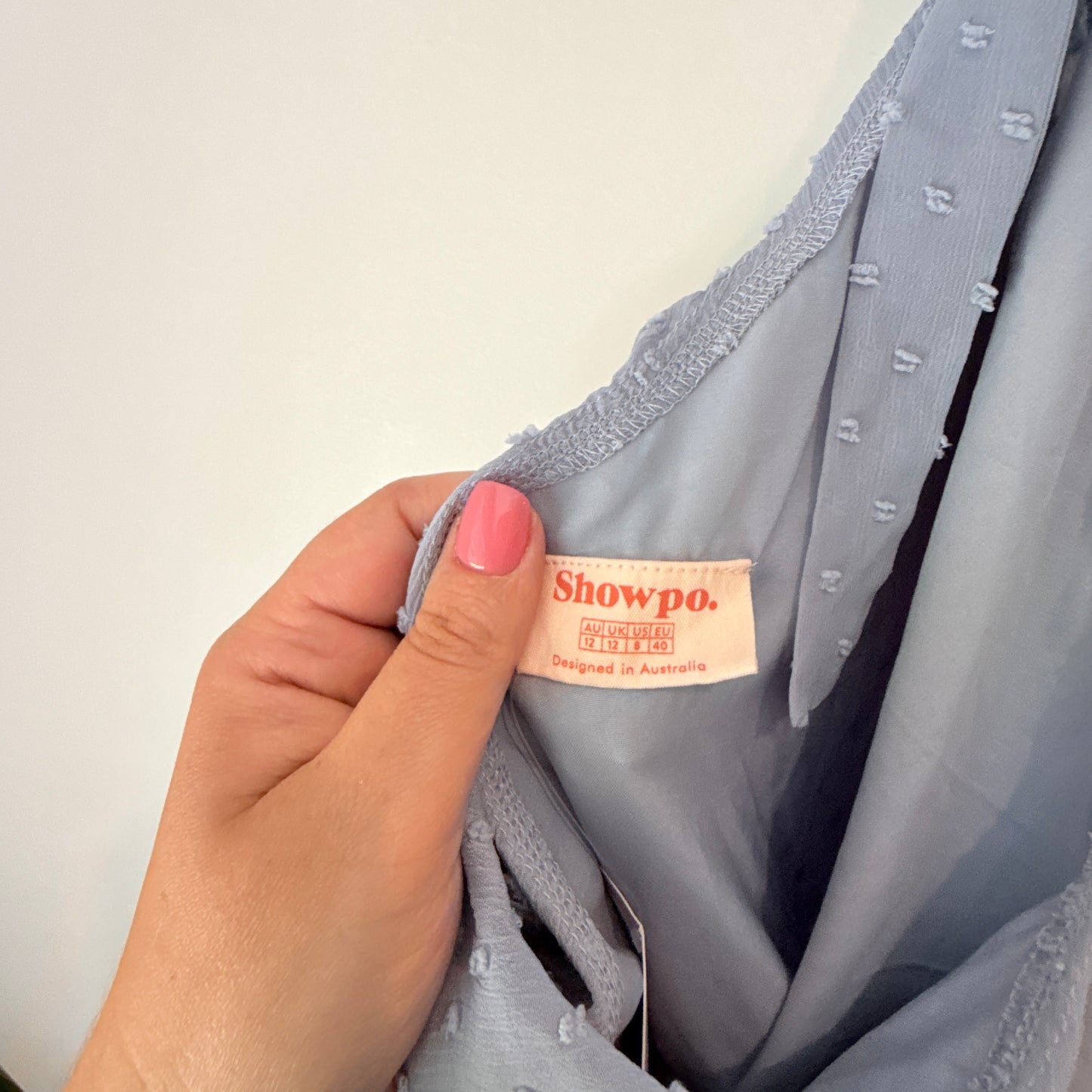 Showpo Darling I Am A Daydream Dress Powder Blue Size 12