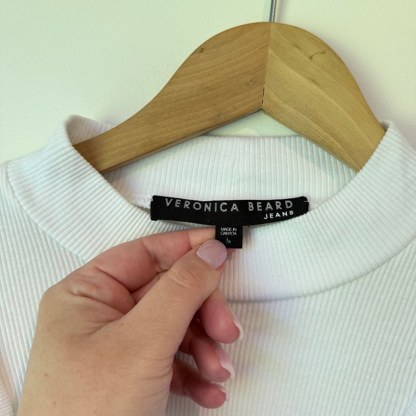 Veronica Beard White Size L Cotton Top