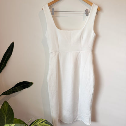 Showpo Size 16 Square Neck Split Midi Dress