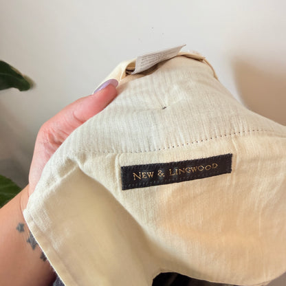 Vintage New & Lingwood Waist 78cm 100% Wool Plaid Trousers