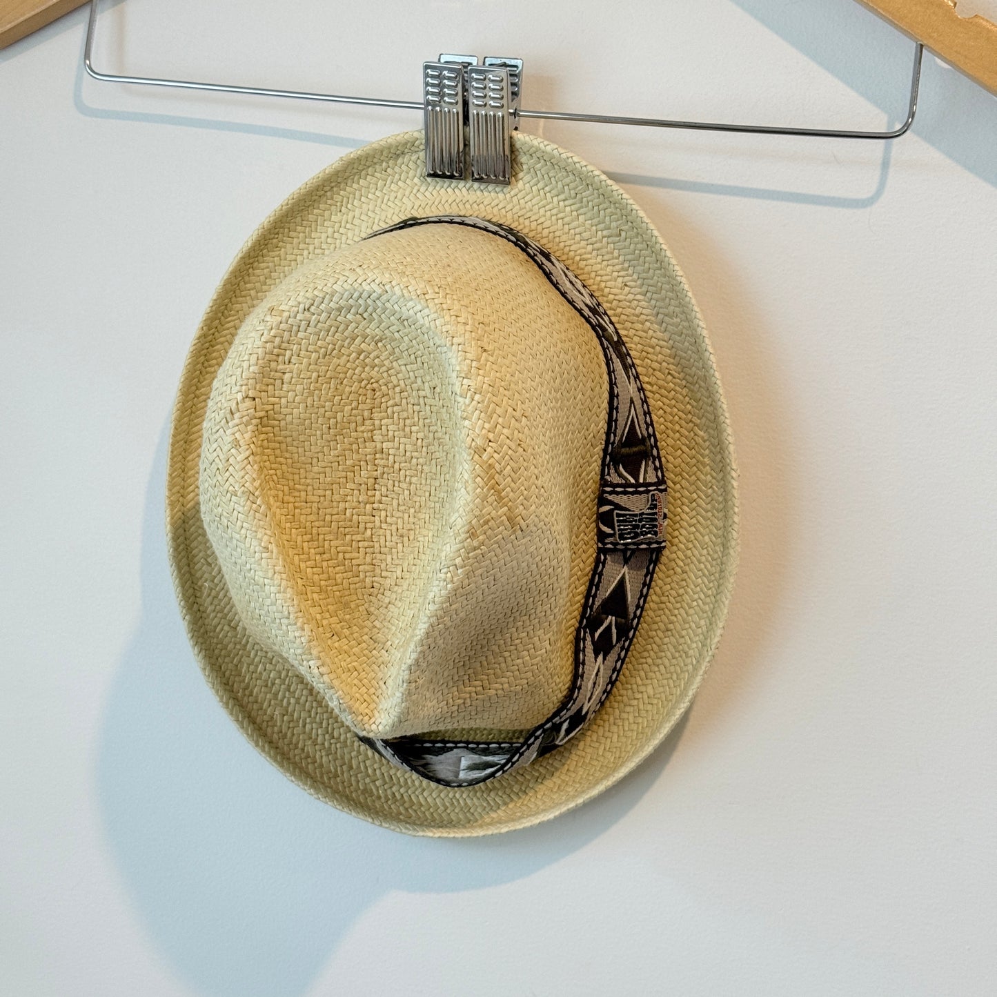 H & M Size L/60 Straw Fedora Hat