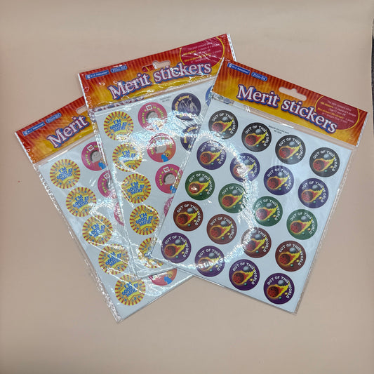 3 Packs Merit Stickers by Prim-Ed Publishing