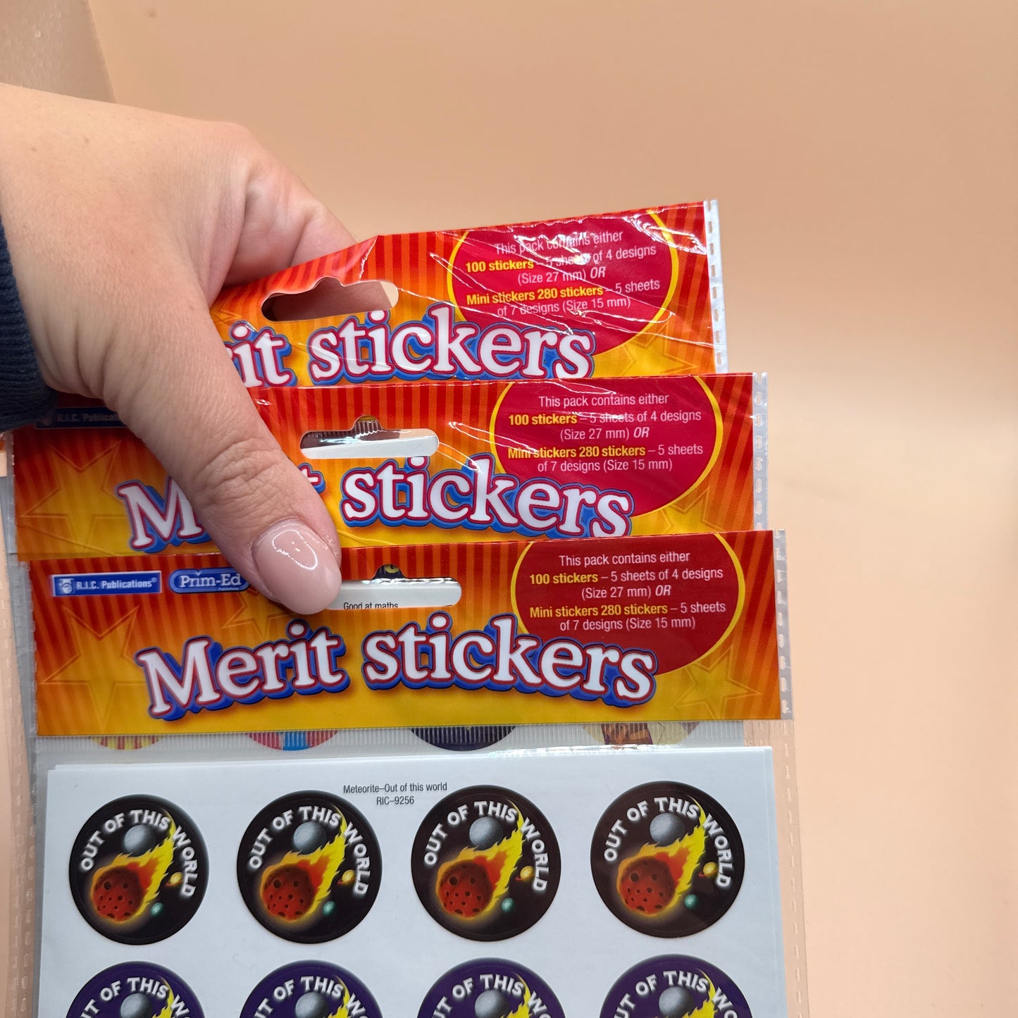 3 Packs Merit Stickers by Prim-Ed Publishing