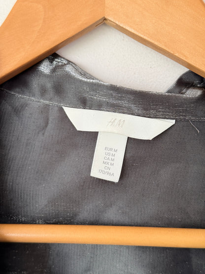 H & M Size XXL Long-Sleeved Shimmer Shirt