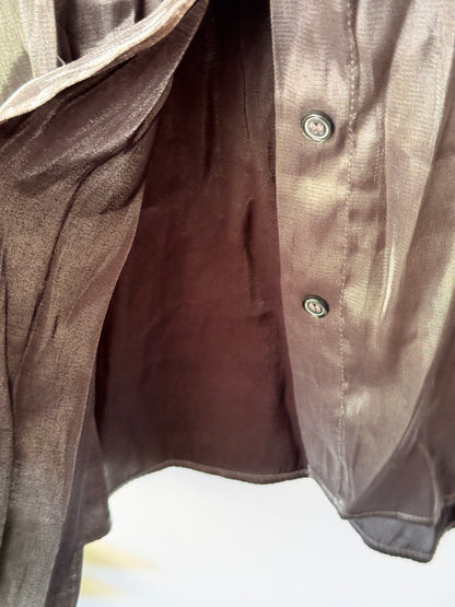 H & M Size XXL Long-Sleeved Shimmer Shirt