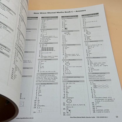 New Wave Mental Maths Educator Guide by R.I.C. Publications
