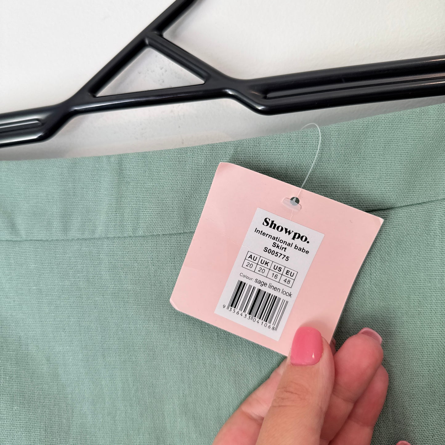 Showpo International Babe Mini Skirt - Sage Size 20