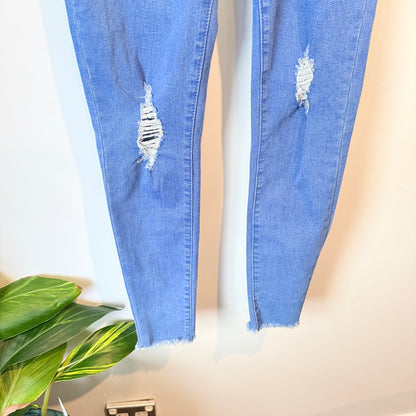 Mirrou Size 6 Low-Rise Distressed Skinny Jeans