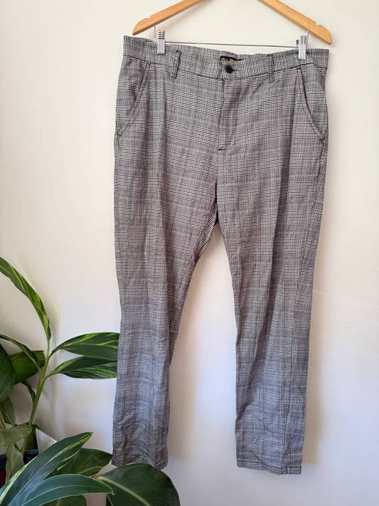 Park Size 36 Houndstooth Check Trousers