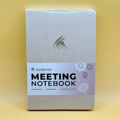 Clever Fox A5 Meeting Notebook – 60-Meeting Organizer