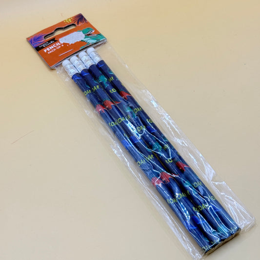 Dinosaur-Themed Pencils Pack of 4