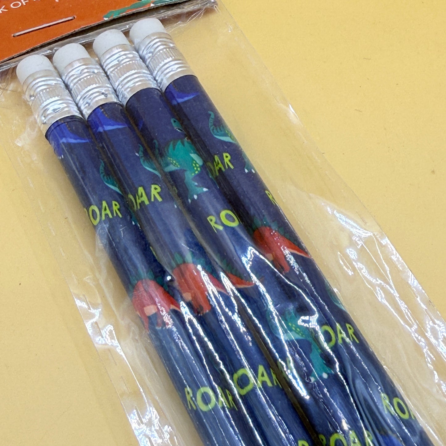 Dinosaur-Themed Pencils Pack of 4