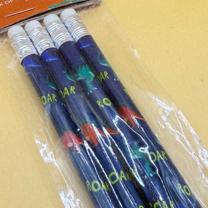 Dinosaur-Themed Pencils Pack of 4