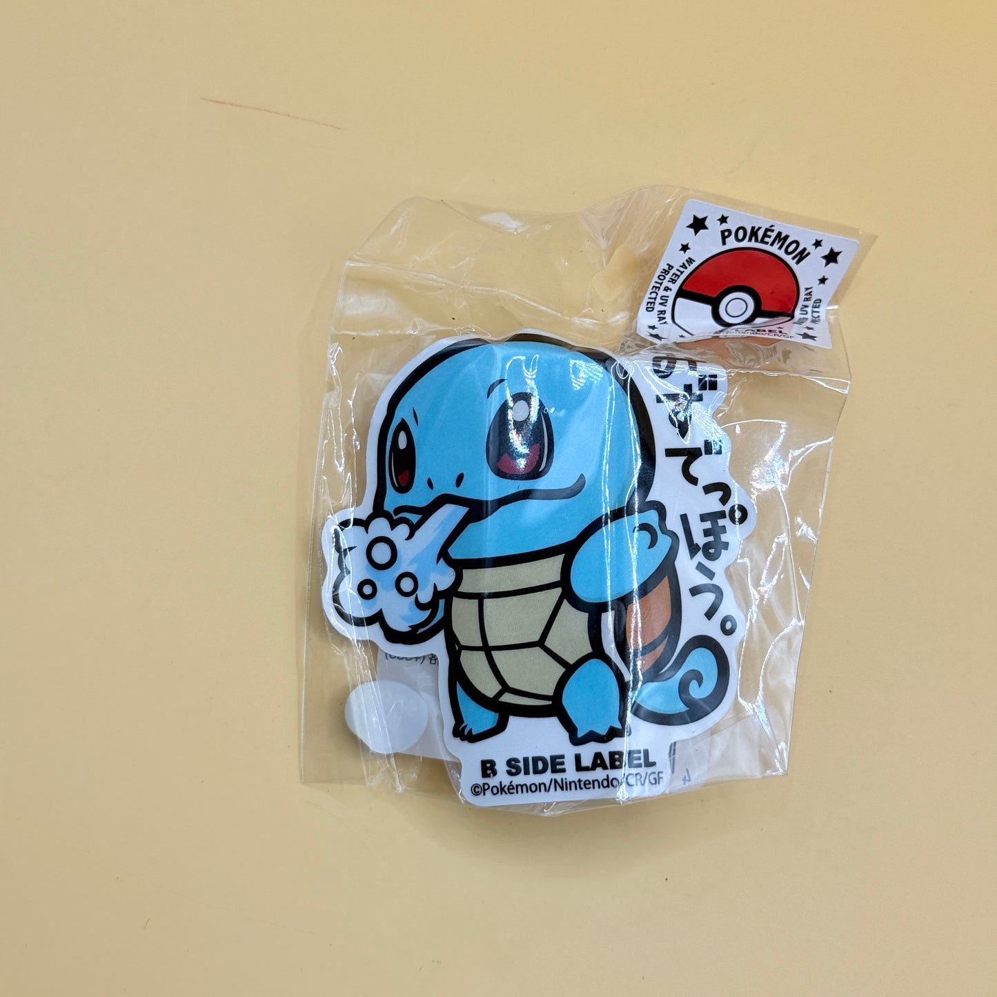 Pokémon B Side Label Squirtle Vinyl Sticker