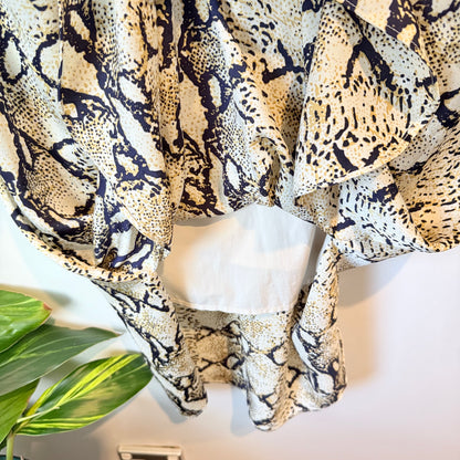 Amaya Size 12 Snakeskin Print Dress