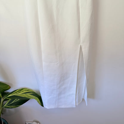 Showpo Mini Love Dress White Square Neck Midi Size 6