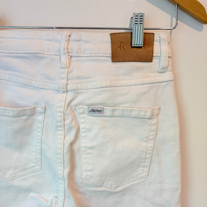Riders Size 7 White Distressed Skinny Jeans
