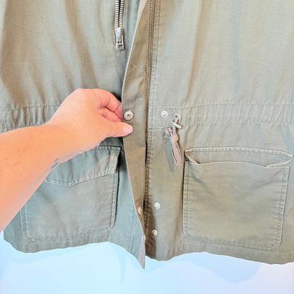 Forever 21 Size L Olive Green Utility Vest