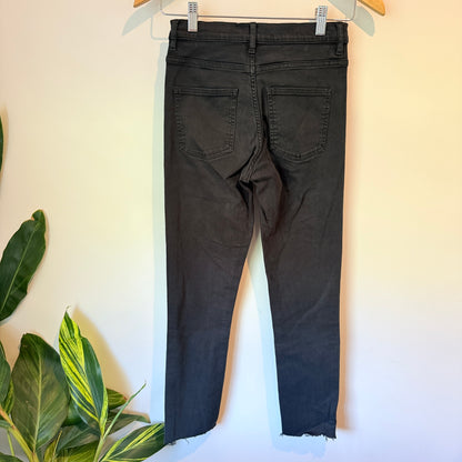 COS Size 25 High-Rise Black Skinny Jeans