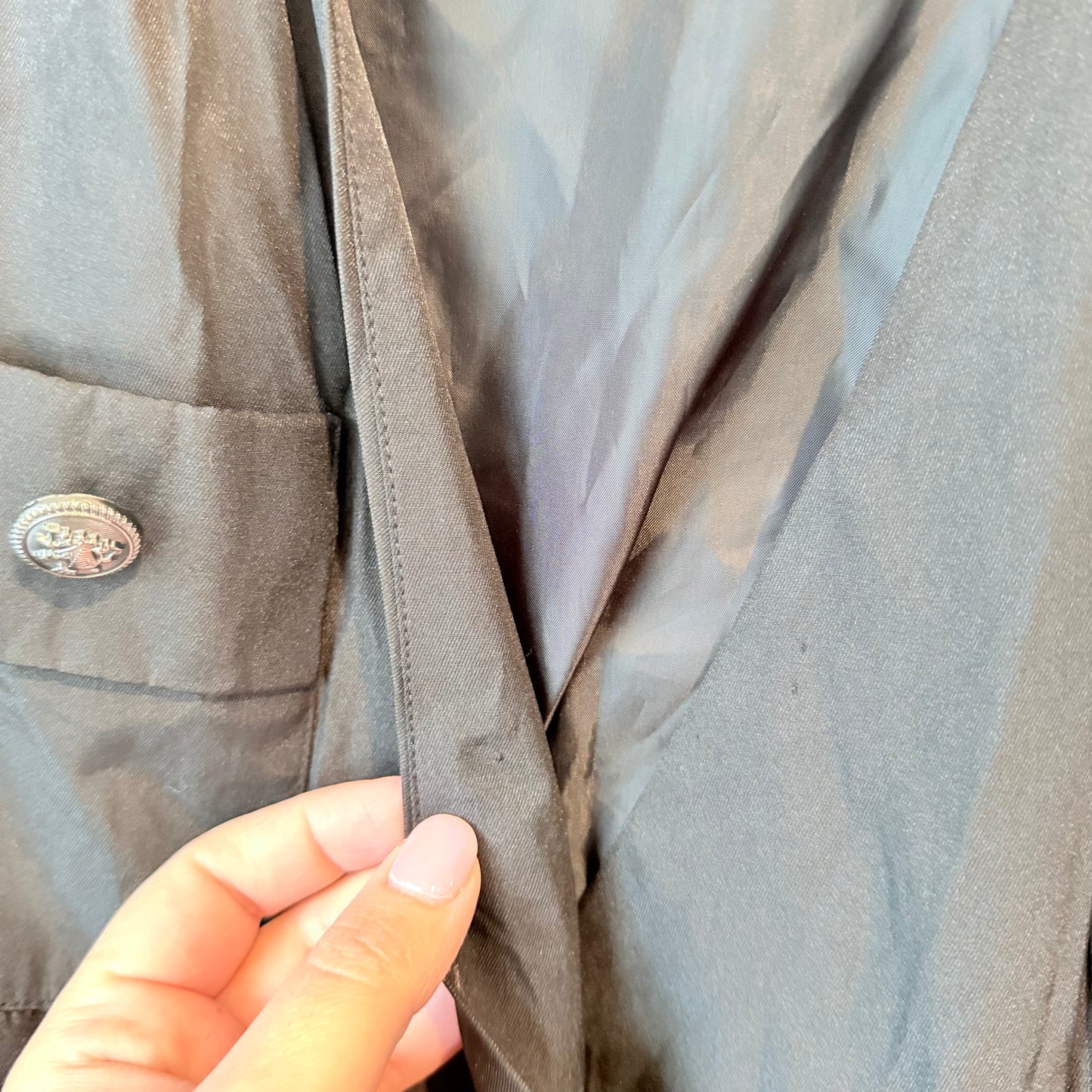 Augustine Size S Black Military-Style Dress