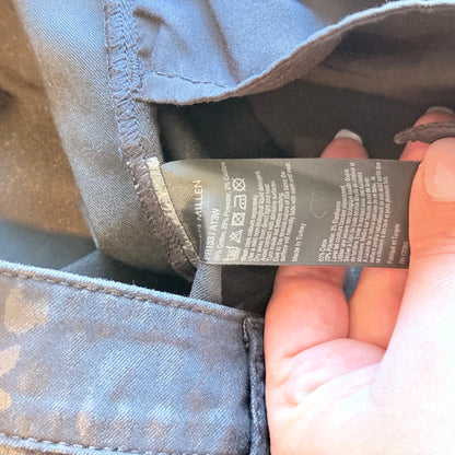 Karen Millen Size 6 Black Leopard Print Pants