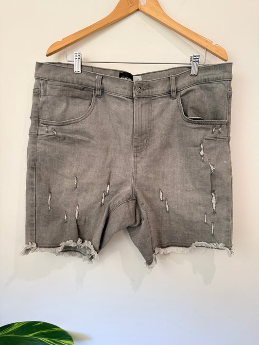 Garage Size 97 Distressed Denim Shorts