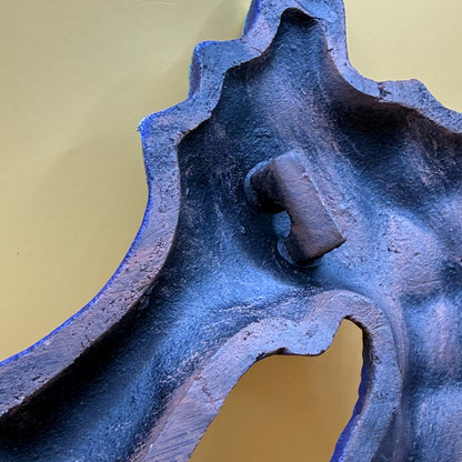 Large Textured Seahorse Wall / Garden Decor – 35cm