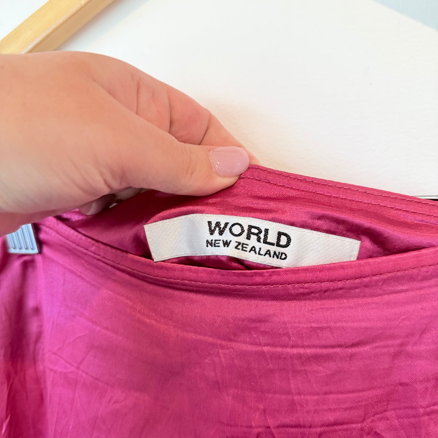 WORLD (NZ) Size L Acetate Skirt