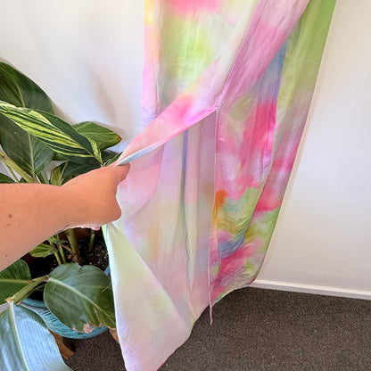 Showpo A Special Moment Dress Marble Tie-Dye Cutout Maxi (Size 12)