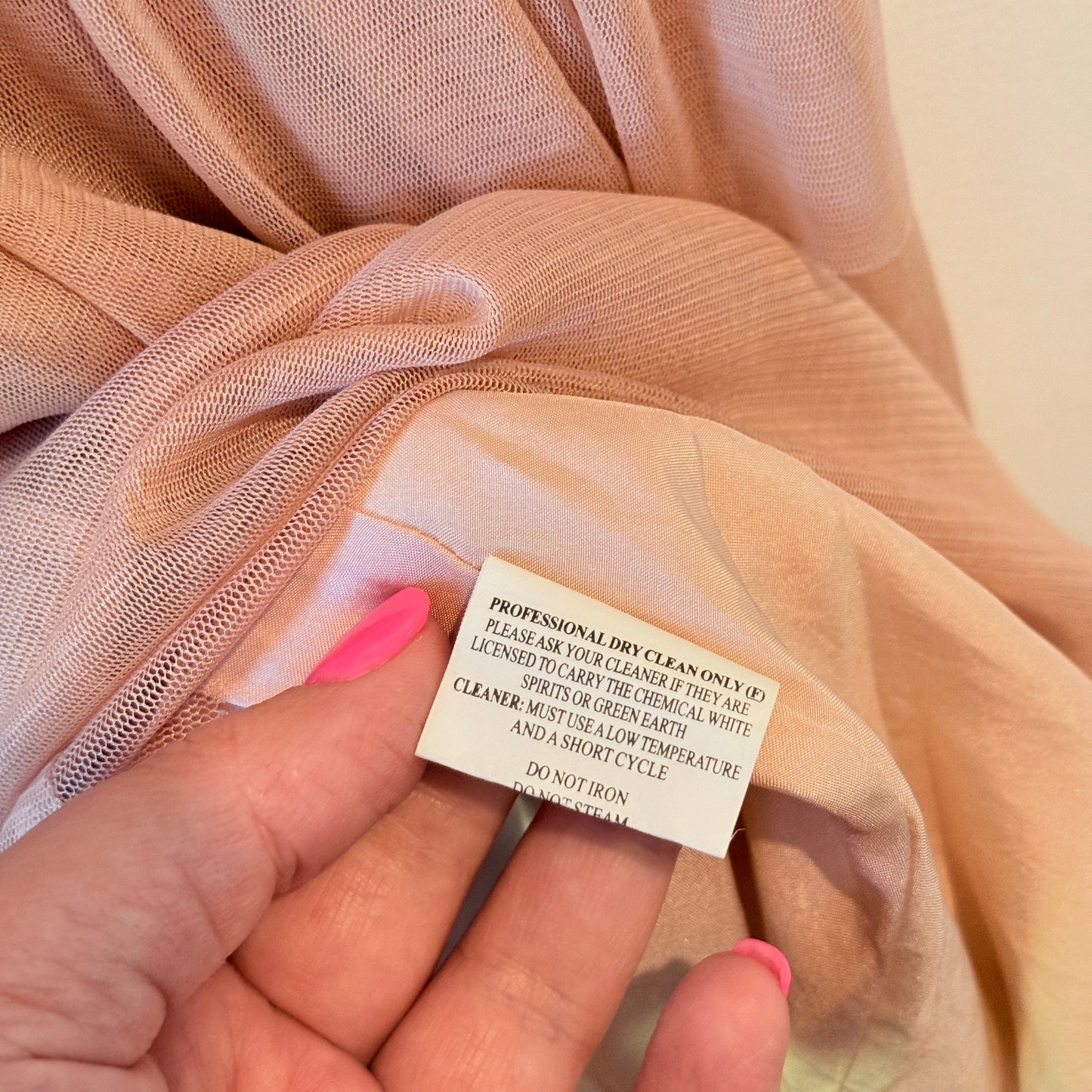 Alannah Hill Size 10 Pink Tiered Dress with Floral Appliqué