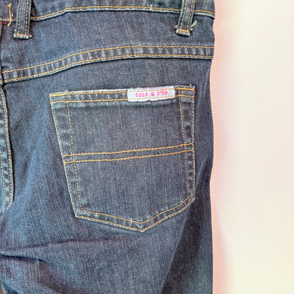 Sass & Bide Size 30 Dark Wash Slim Straight-Leg Jeans