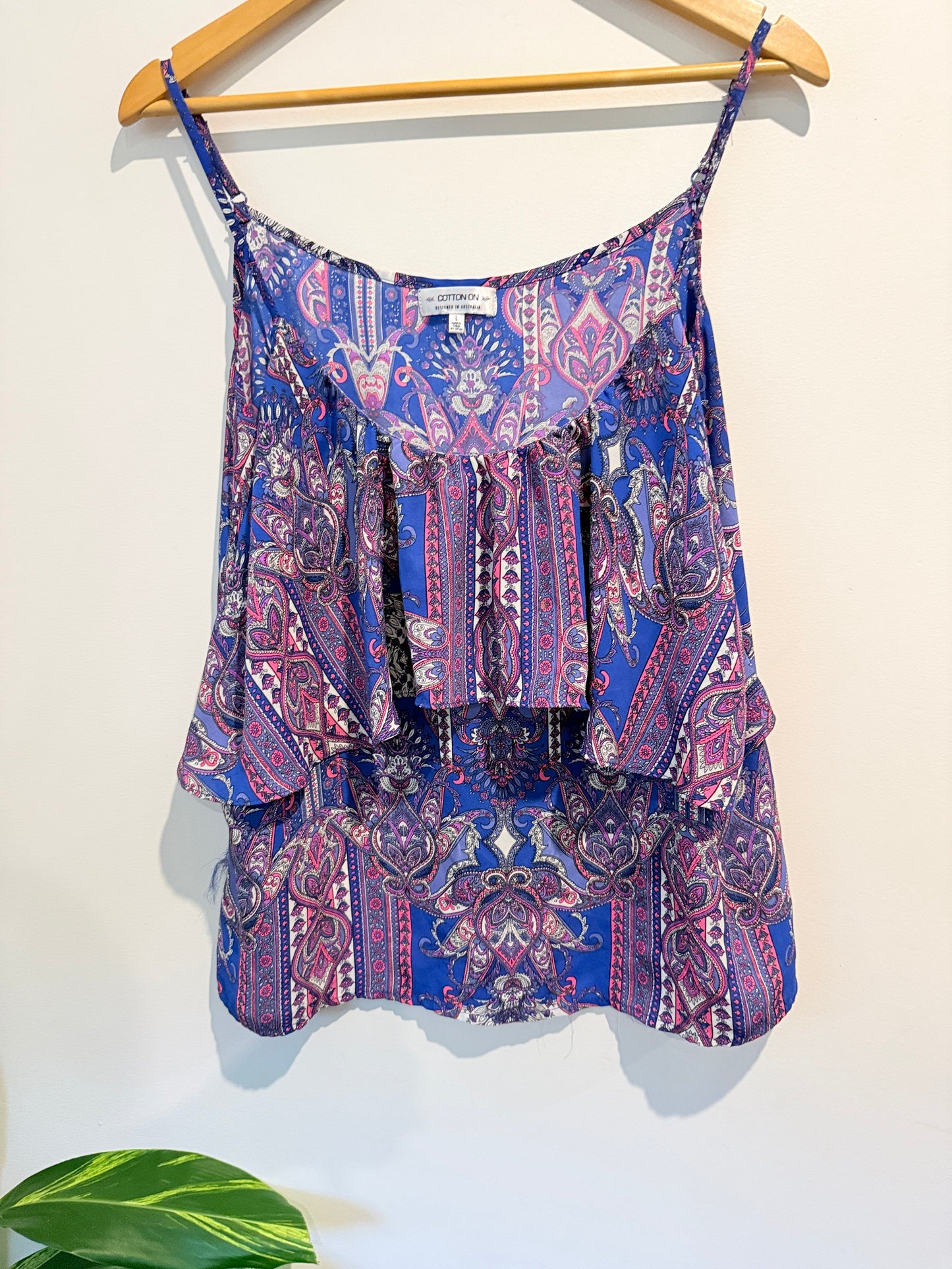 Cotton On Size L Printed Top