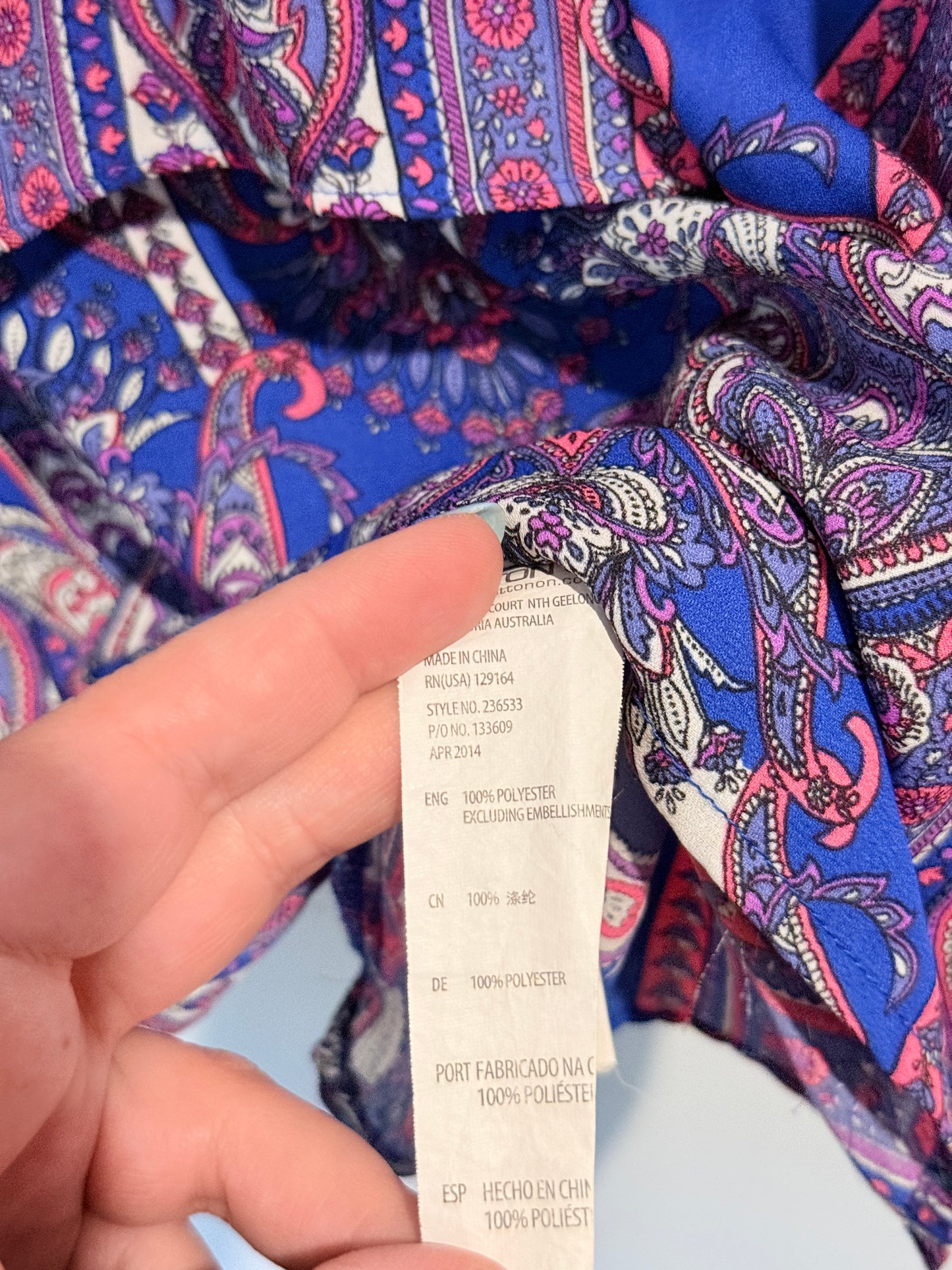 Cotton On Size L Printed Top