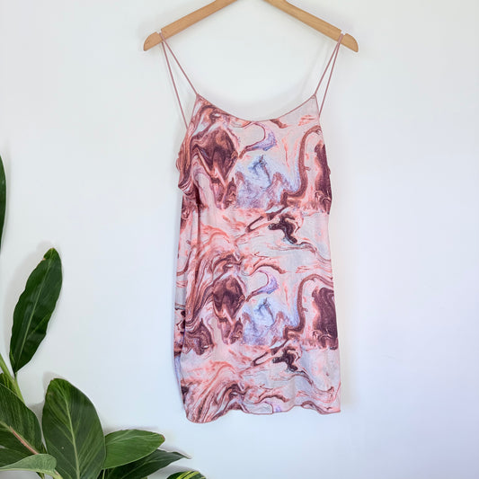 Shein Curve 0XL Marble Print Bodycon Dress