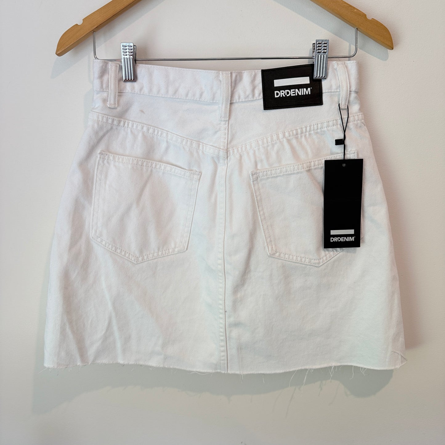 Dr. Denim White Echo Denim Mini Skirt Size XS