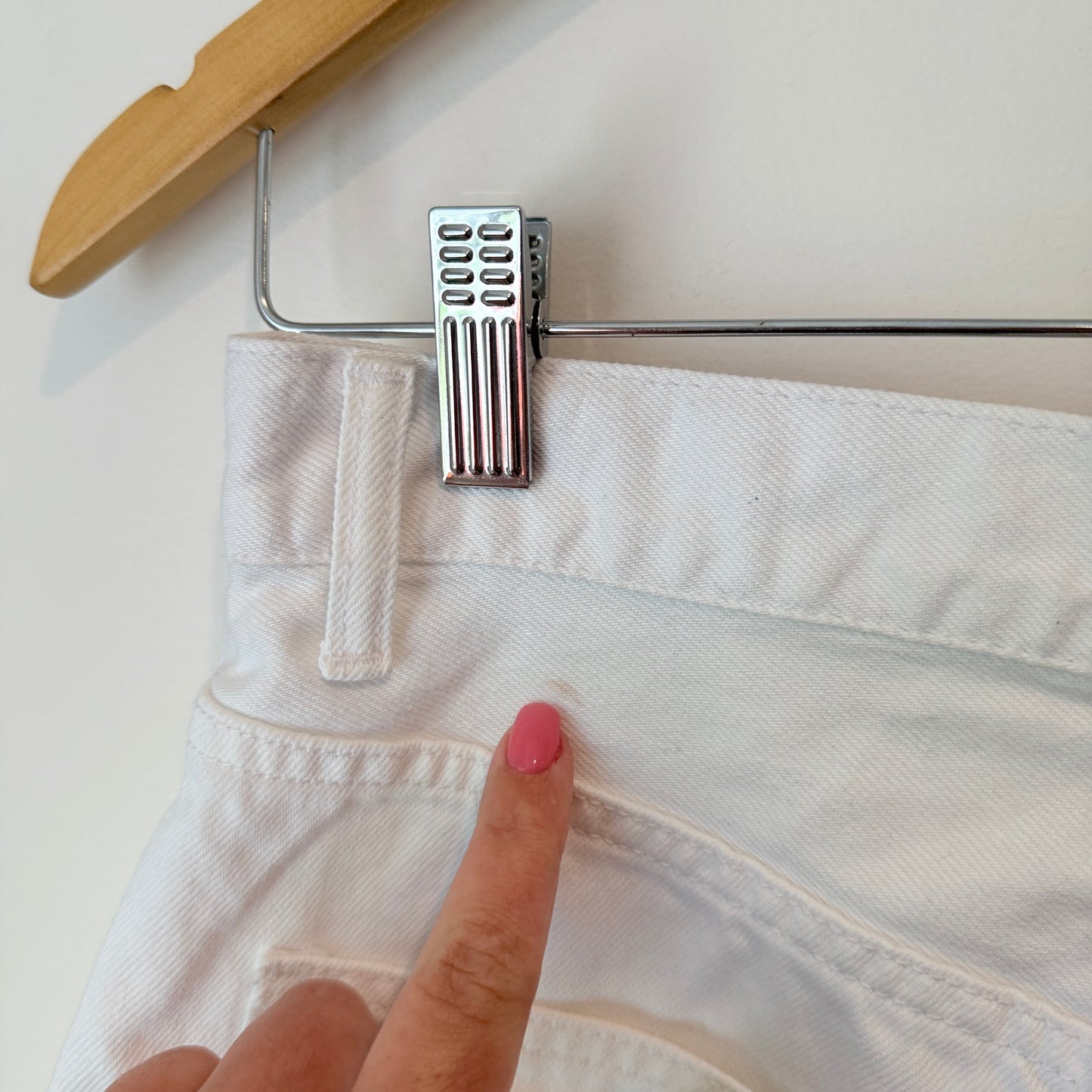 Dr. Denim White Echo Denim Mini Skirt Size XS