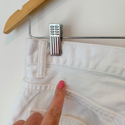 Dr. Denim White Echo Denim Mini Skirt Size XS