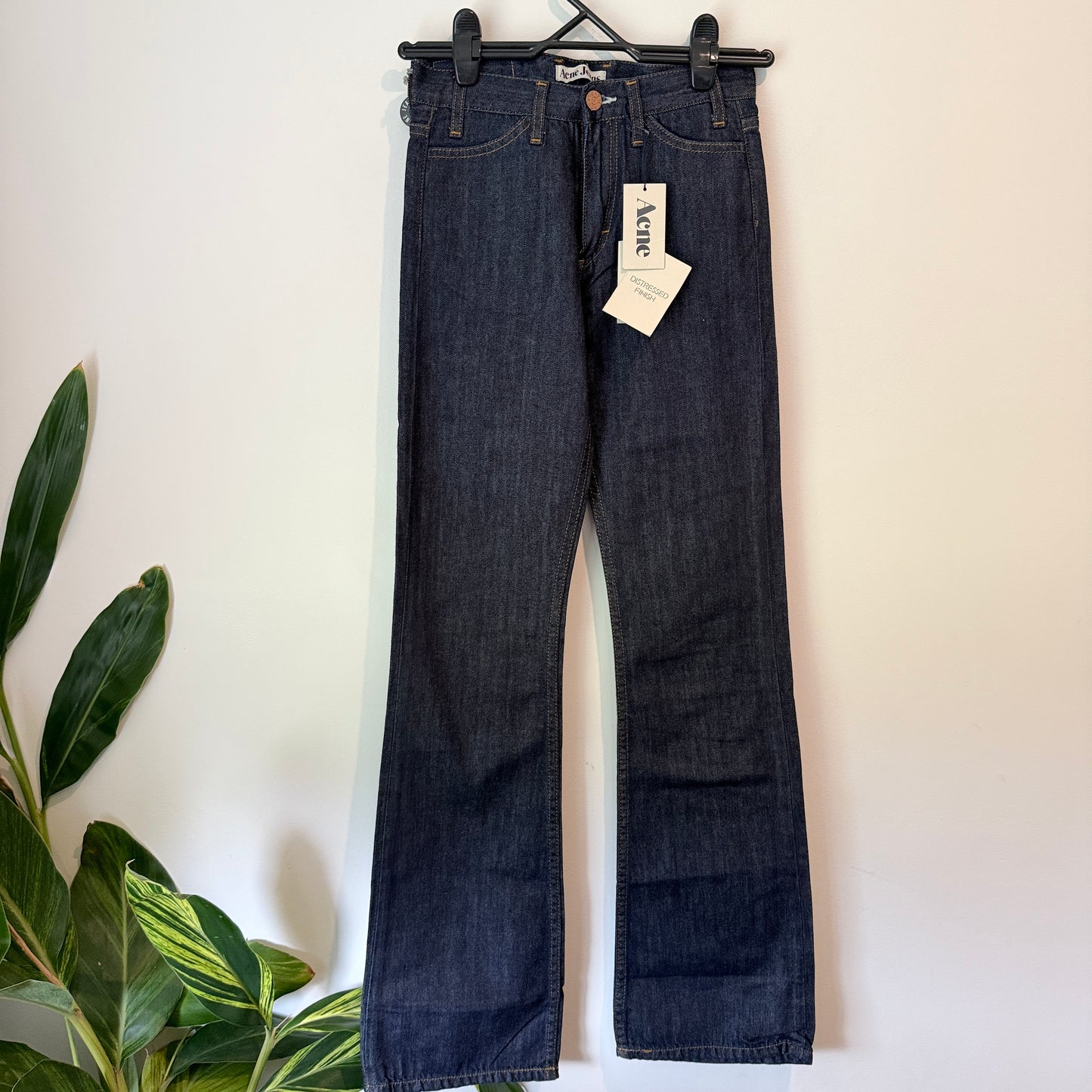 Acne Studios Luv Blue High-Waist Flare Jeans Size 24