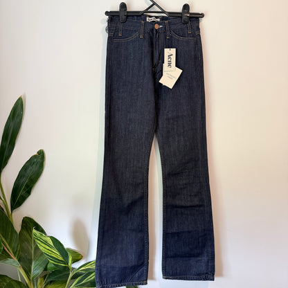 Acne Studios Luv Blue High-Waist Flare Jeans Size 24