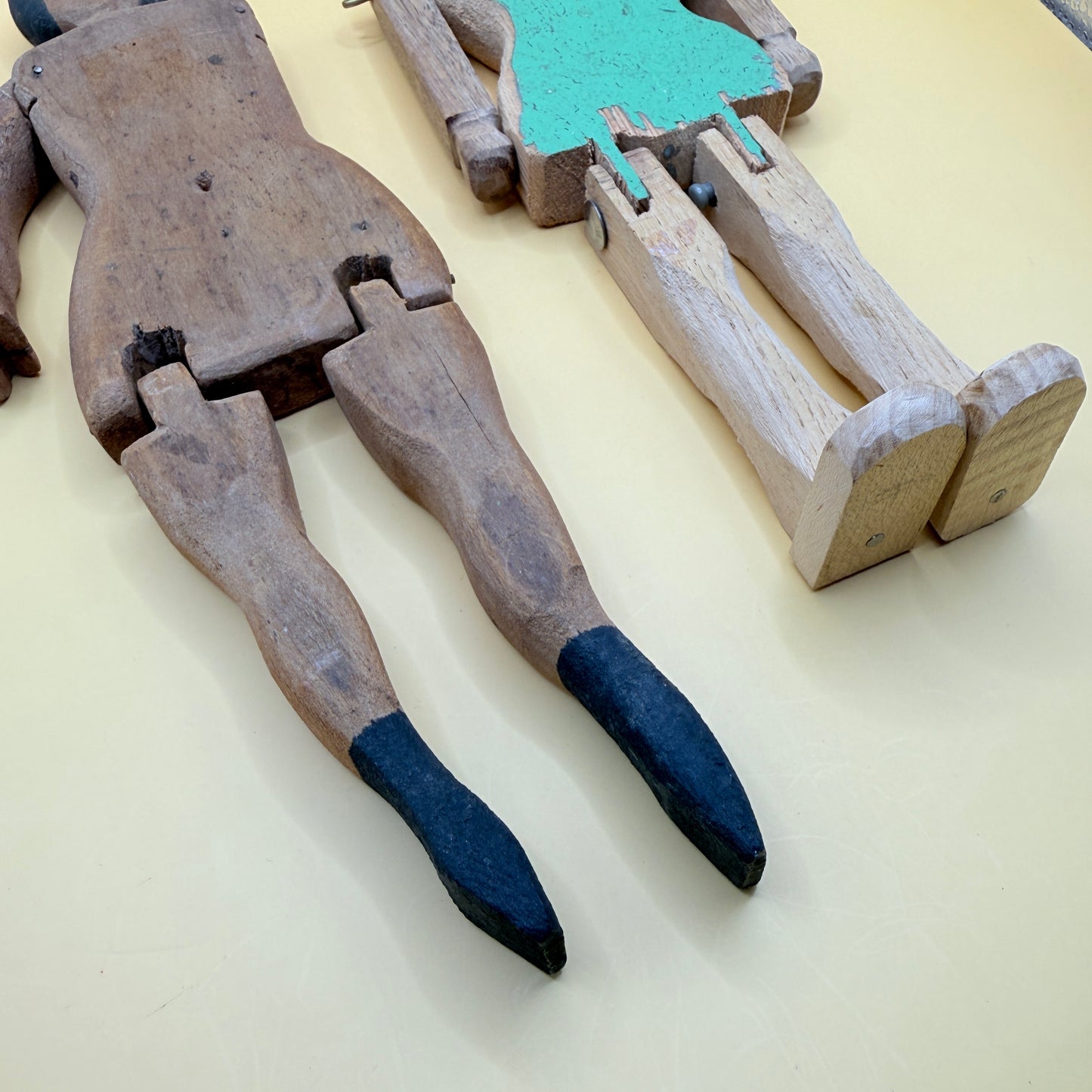 Vintage Wooden Dolls - Set of 2