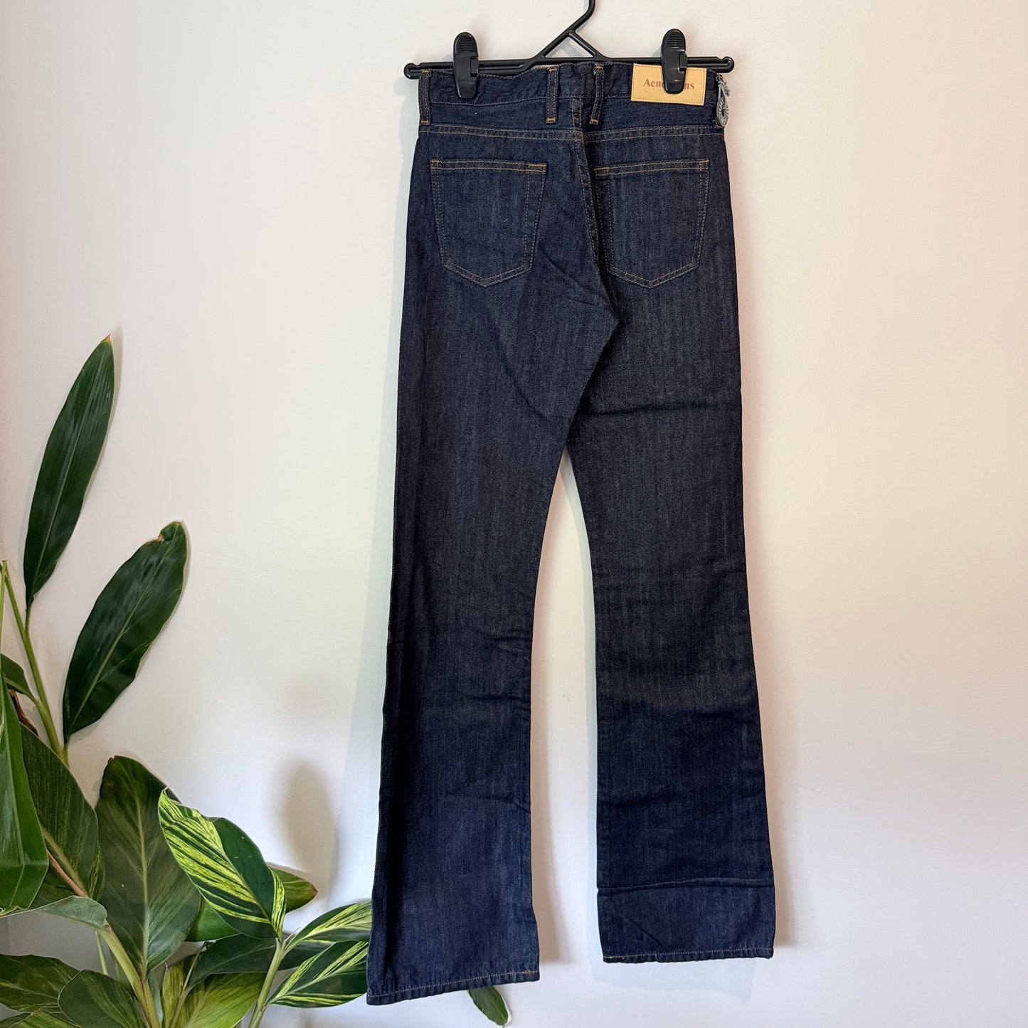 Acne Studios Luv Blue High-Waist Flare Jeans Size 24